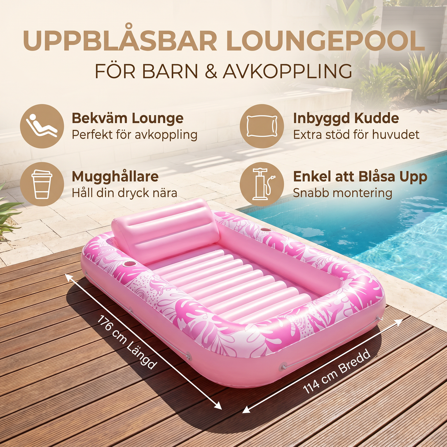 Uppblåsbar Loungesäng