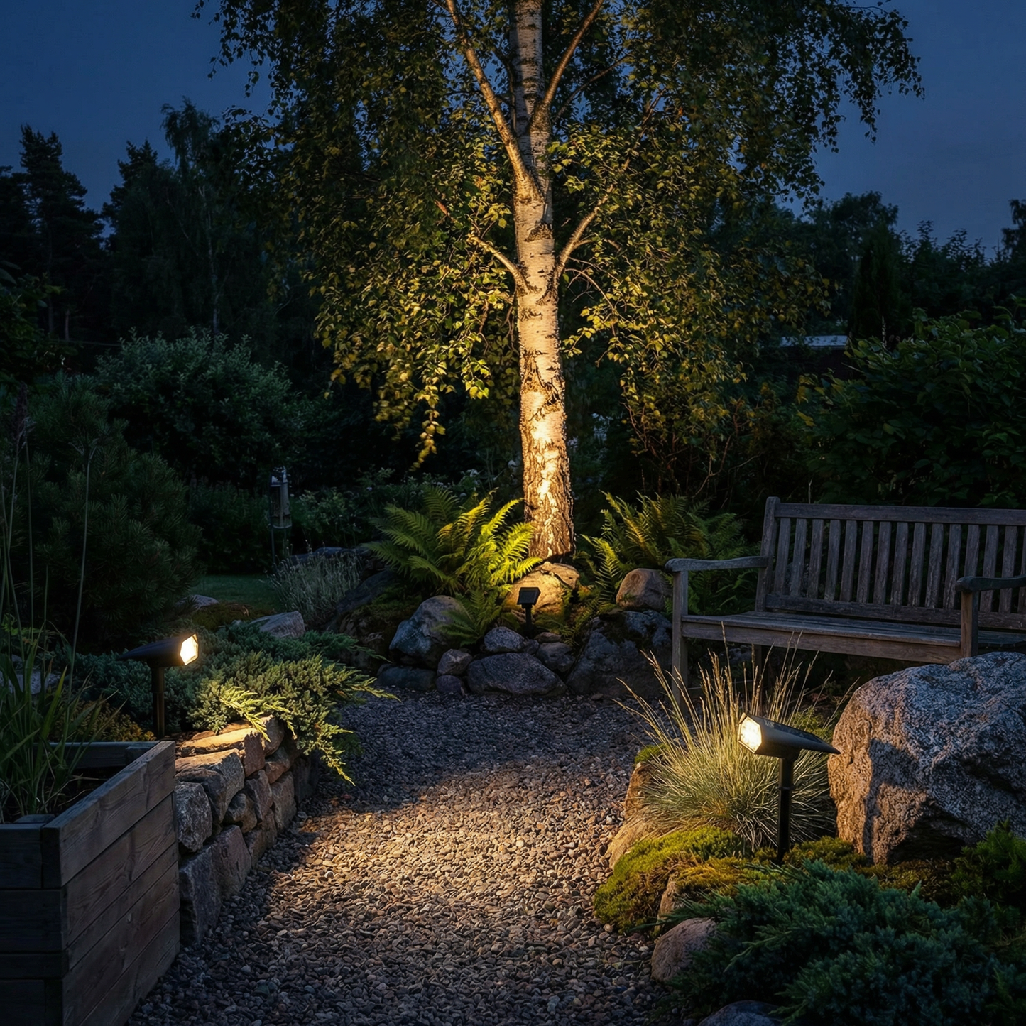 Terrasslampa™ – Solar Trädgårdsspot